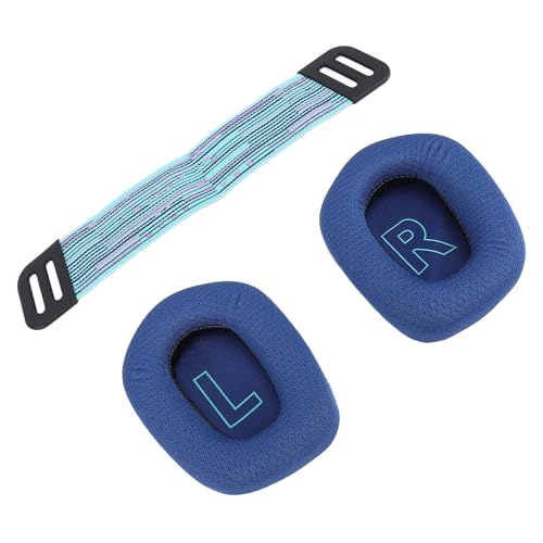 Atmungsaktives Mesh Memory Foam Headset Ohrpolster für G733 G335 Gaming Headset, Rausch -Isolation mit Hoher Dichte -Ohrkissen Ersatz für Drahtlose Kabel Gaming Kopfhörer (Blue) von Tnfeeon