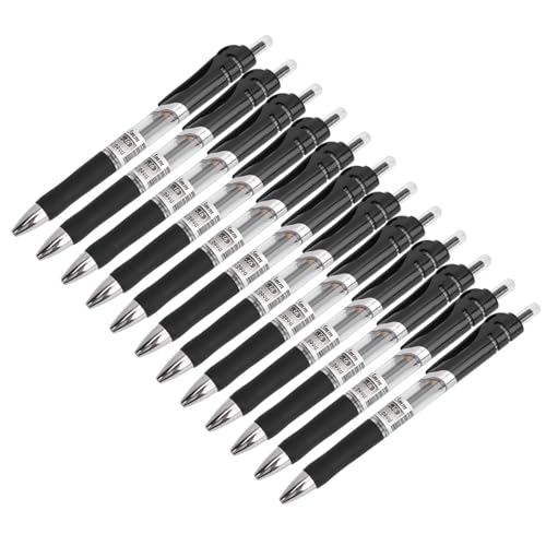 Tnfeeon 12 Stcs Press Carbon 0,5 -mm -Kugelspitze Neutraler Stift Stift für Stilvolle Stationäre Versorgung (BLACK) von Tnfeeon