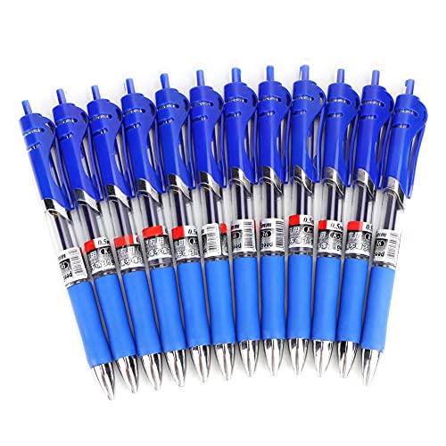 Tnfeeon 12 Stcs Press Carbon 0,5 -mm -Kugelspitze Neutraler Stift Stift für Stilvolle Stationäre Versorgung (BLUE) von Tnfeeon