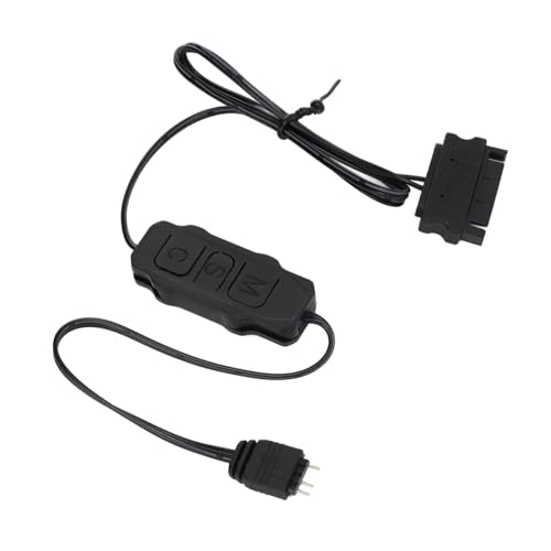 Tnfeeon ARGB Light Stripe Fernbedienung Leichter Einfacher Betrieb für PC -Lüfter Cooler DIY ARGB -Geräte, Geeignet für Computerzubehör Geeignet (BLACK) von Tnfeeon