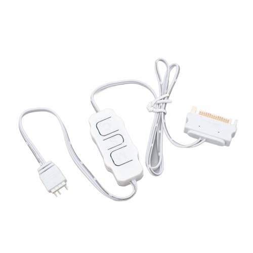 Tnfeeon ARGB Light Stripe Fernbedienung Leichter Einfacher Betrieb für PC -Lüfter Cooler DIY ARGB -Geräte, Geeignet für Computerzubehör Geeignet (WHITE) von Tnfeeon