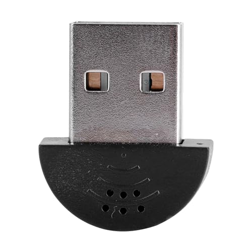 Tnfeeon Super -USB -Mikrofon für Laptop mit Hoher Empfindlichkeit und Rauschunterdrückungstechnologie, Omnidirektionales Mikrofon für PC oder Mac Skype, Plug and Play Design (Black) von Tnfeeon
