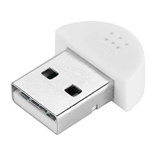 Tnfeeon Super -USB -Mikrofon für Laptop mit Hoher Empfindlichkeit und Rauschunterdrückungstechnologie, Omnidirektionales Mikrofon für PC oder Mac Skype, Plug and Play Design (White) von Tnfeeon