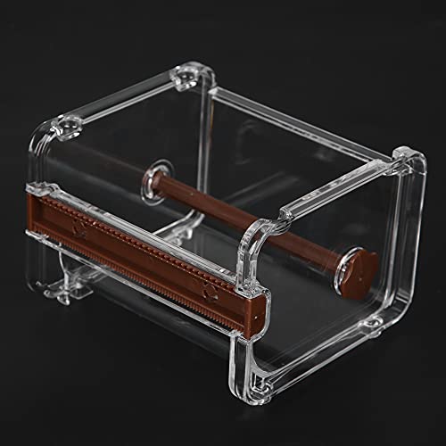 Transparenter Klebebandspender, Schneller Betrieb, Platzeinsparung, 2 -in -1 (BROWN) von Tnfeeon
