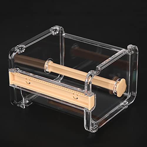 Transparenter Klebebandspender, Schneller Betrieb, Platzeinsparung, 2 -in -1 (YELLOW) von Tnfeeon