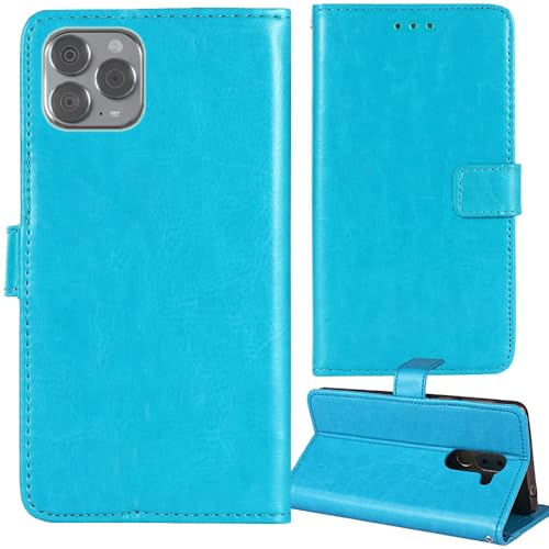 Tnviud Premium Retro Flip Leder Tasche Schütz Hülle Handy Telefon Case Für Up Phone Upphone Up01 6.67" Abdeckung Wallet Cover Etui Holder (Blau) von Tnviud