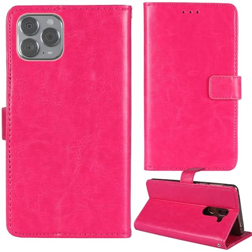 Tnviud Premium Retro Flip Leder Tasche Schütz Hülle Handy Telefon Case Für Up Phone Upphone Up01 6.67" Abdeckung Wallet Cover Etui Holder (Rose) von Tnviud