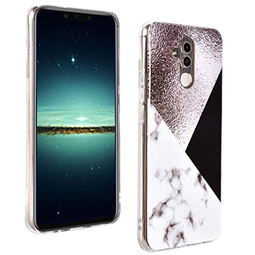 Huawei Mate 20 Lite Marmor Hülle, Huawei Mate 20 Lite Handyhülle, ToMoYi TPU Silikon Marble Bumper Handytasche Flexible Schutzhülle Cover Handy Hülle Protective Dünn für Huawei Mate 20 Lite (Marmor04) von ToMoYi