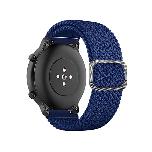 ToVioc 22mm Nylon Armband Kompatibel mit Xiaomi Watch S1 Pro/Watch S1 / Watch S1 Active/Mi Watch, Einstellbare und Elastizität Atmungsaktive Sportbänder Kompatibel mit Amazfit GTR 4 - Blau von ToVioc