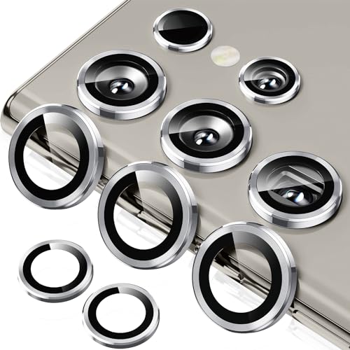 ToVioc Kamera Schutzfolie Kompatibel mit Samsung Galaxy S24 Ultra 5G, [Anti-Kratzfest] [HD] [Keine Blasen] Linseschutzfolie für Samsung Galaxy S24 Ultra 5G - Silber von ToVioc