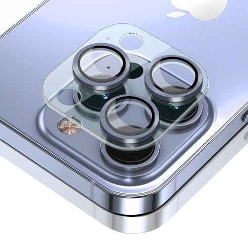 ToVioc Kamera Schutzfolie Kompatibel mit iPhone 13 Pro / 13 Pro Max, [Anti-Kratzfest] [HD] [Keine Blasen] Linseschutzfolie Kompatibel mit iPhone 13 Pro Max / 13 Pro - Blau von ToVioc