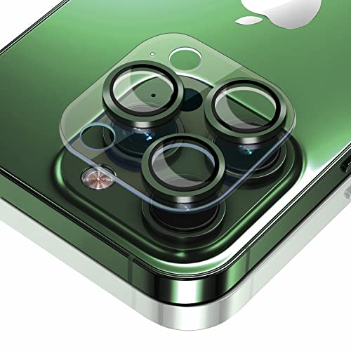 ToVioc Kamera Schutzfolie Kompatibel mit iPhone 13 Pro Max / 13 Pro, [Anti-Kratzfest] [HD] [Keine Blasen] Linseschutzfolie Kompatibel mit iPhone 13 Pro (6,1") / 13 Pro Max (6,7") - Grün von ToVioc