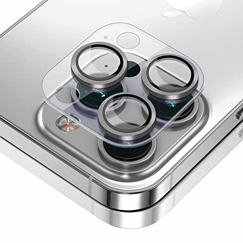 ToVioc Kamera Schutzfolie Kompatibel mit iPhone 13 Pro Max / 13 Pro, [Anti-Kratzfest] [HD] [Keine Blasen] Linseschutzfolie Kompatibel mit iPhone 13 Pro (6,1") / 13 Pro Max (6,7") - Silber von ToVioc