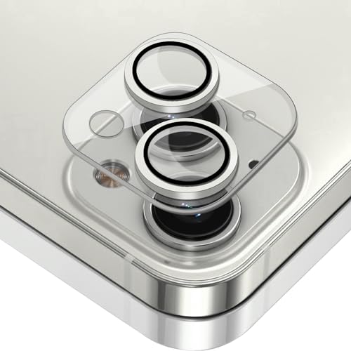 ToVioc Kamera Schutzfolie Kompatibel mit iPhone 14/14 Plus, [Anti-Kratzfest] [HD] [Keine Blasen] [Anti Fingerabdruck] Linseschutzfolie Kompatibel mit iPhone 14 Plus / 14 - Silber von ToVioc