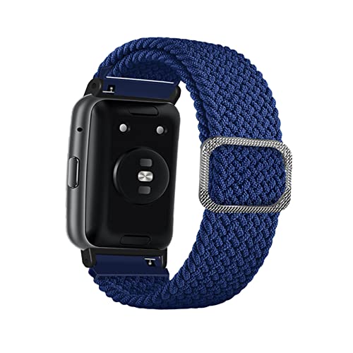ToVioc Nylon Armband Kompatibel mit Huawei Watch Fit/Huawei Watch Fit New, Einstellbare und Elastizität Atmungsaktive Sportbänder für Huawei Watch Fit Elegant- Blau von ToVioc