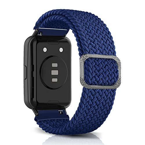 ToVioc Nylon Armband Kompatibel mit Huawei Watch Fit 2, Einstellbare und Elastizität Atmungsaktive Sportbänder für Watch Fit 2 - Blau von ToVioc