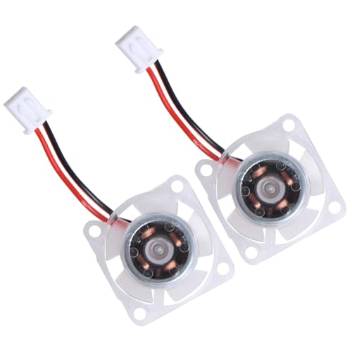 Toaiot 3D-Drucker-Zubehör, 12 V, LED, leuchtender, hydraulischer Lager, Ersatz: 25 x 25 x 10 mm, 7200 RMP mit XH2,54-Anschlusskabel, leiser bürstenloser Lüfter für Wärmeableitung (2 Stück) von Toaiot