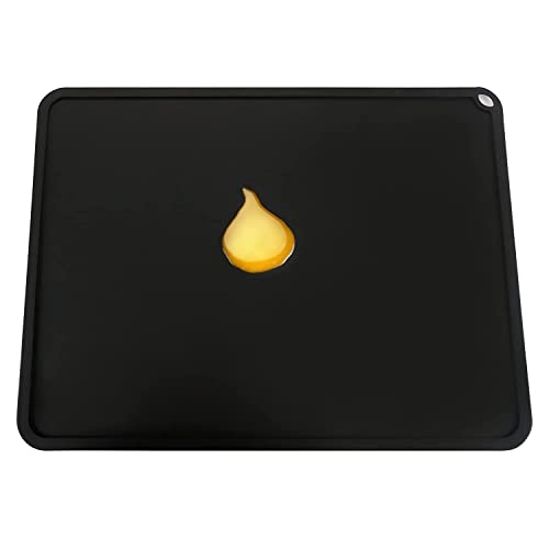 Toaiot Silikonmatte für 3D-Drucker, 410 x 310 mm, Reinigung oder Übertragung von Harz zum Schutz der Arbeitsfläche, Arbeitsmatte für DLP SLA LCD-Druck Flüssigkeit (schwarz) von Toaiot