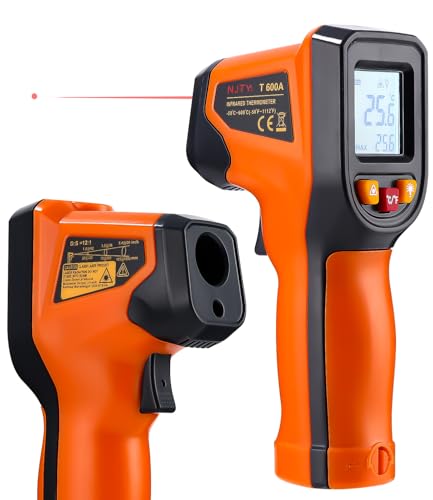 Toaren Infrarot Thermometer Digital,--50°C～600°C IR Temperaturpistole Digital Laser-Temperaturmessgerät mit LCD Display (Nicht für Menschen) von Toaren
