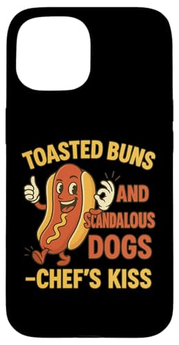 Hotdog Humor BBQ Tee Chef's Kiss 4. Juli Grill Laughs Hülle für iPhone 15 Hotdog Humor BBQ Tee Chef's Kiss 4. Juli Grill Laughs Hülle für iPhone 15 von Toasted Buns Scandalous Hotdog BBQ Humor