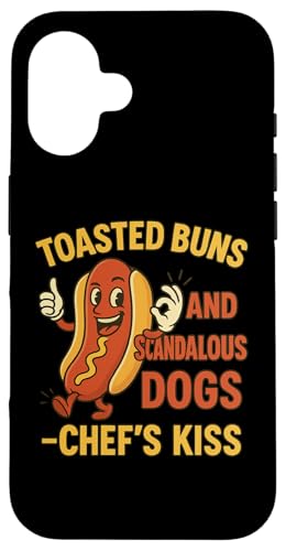Hotdog Humor BBQ Tee Chef's Kiss 4. Juli Grill Laughs Hülle für iPhone 16 Hotdog Humor BBQ Tee Chef's Kiss 4. Juli Grill Laughs Hülle für iPhone 16 von Toasted Buns Scandalous Hotdog BBQ Humor