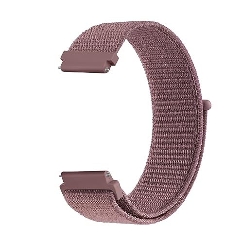 Tobfit 22mm Nylon Armband für Samsung Galaxy Watch 3 45mm/Huawei GT 2 46mm,Nylon Verstellbares Ersatzarmband für Galaxy Watch 46mm/Gear S3 Frontier Damen Herren(Violett) von Tobfit