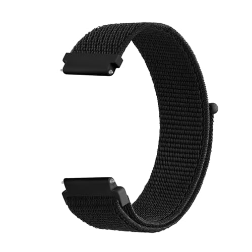 Tobfit Armband für Amazfit GTR 2/GTR 3/GTR 4 Armband,Nylon Verstellbares Ersatzarmband ür Amazfit GTR 47mm/GTR 3 Pro/GTR 2e/Stratos 3/Stratos 2s/Cheetah/Cheetah Pro/Bip 5 Damen Herren(Schwarz) von Tobfit