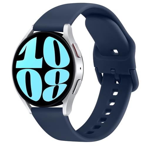 Tobfit Armband für Samsung Galaxy Watch 6/5/4 40mm 44mm/Watch 5 Pro 45mm/Watch 6 Classic 43mm 47mm/Watch 4 Classic 42mm 46mm Damen Herren,Silikon Ersatzarmbänder für Active 2 40mm 44mm/Watch 3 41mm von Tobfit