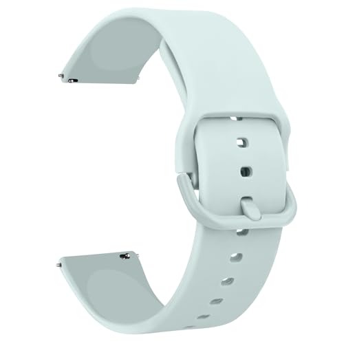 Tobfit Ersatz Uhrenarmbänder Silikon 22mm,Uhrenarmband mit Schnellverschluss Ersatzbänder Watch Straps,Uhren Zubehör Uhrenarmbänder Watch Band für Damen Herren(22mm,Hellgrün) von Tobfit