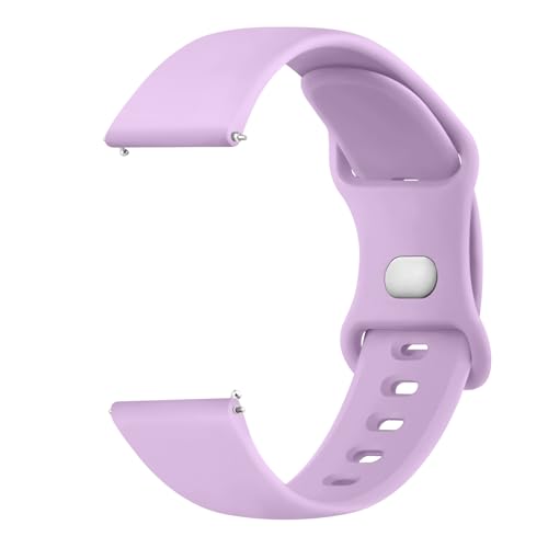 Tobfit Garmin Armband 20mm für Garmin Venu/Venu 2 Plus/Venu Sq/Venu Sq 2 Music Damen Herren,Silikon Ersatzarmbänder für Garmin Venu Sq 2(Lavendel) von Tobfit