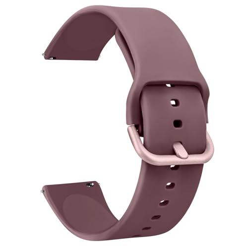 Tobfit Garmin Armband 20mm für Garmin Venu/Venu 2 Plus/Venu Sq/Venu Sq 2 Music Damen Herren,Silikon Ersatzarmbänder für Garmin Venu Sq 2(Violett) von Tobfit