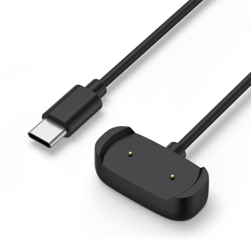 Tobfit Ladekabel für Amazfit GTR 2/2e, GTS 2/2e/4 Mini, Bip 3/5/U, T-Rex Pro, POP Pro, Active - USB-C Ladegerät (100cm) von Tobfit