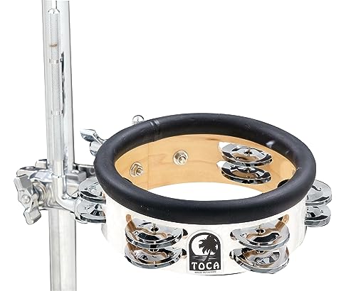 Drumset Add-Ons Jingle-Hit Tambourines mit Halterung TD-JHMTP1 von Toca