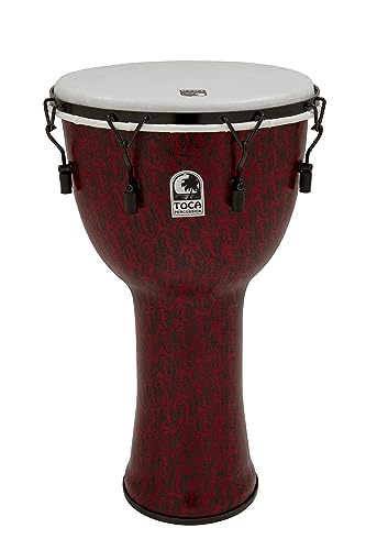 TOCA Djembe Freestyle II Mechanically Tuned Red Mask 14" TF2DM-14RMB von Toca