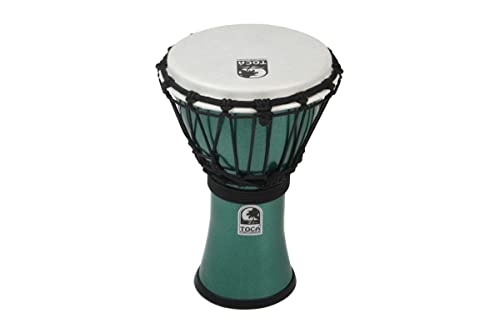 TOCA TFCDJ-7MG 7-Inch Freestyle Colorsound Djembe - Metallic Green von Toca