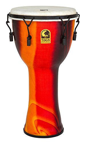 TOCA TO803244 Djembe Freestyle Mech. Tuned Fiesta Red 10'' SFDMX-10F von Toca