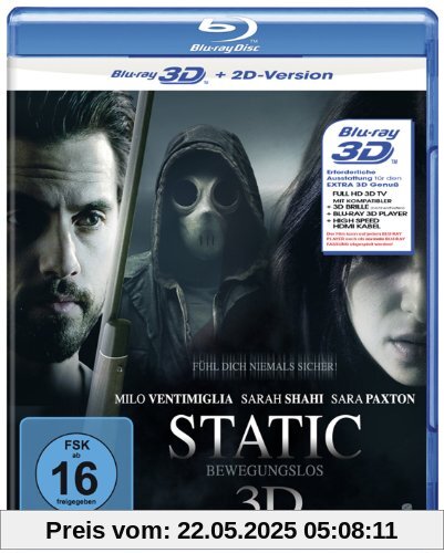 Static - Bewegungslos [3D Blu-ray + 2D Version] von Todd Levin