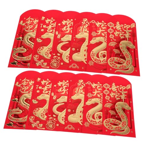 Toddmomy 12 Stück Rote Umschläge Für Das Chinesische Neujahr, Jahr Der Schlange, Rotes Paket, Rote Chinesische Umschläge, Hongbao Für Geld, Frühlingsfest, Glücksgeldumschläge, Toddmomy 12 Stück Rote Umschläge Für Das Chinesische Neujahr, Jahr Der Schlange, Rotes Paket, Rote Chinesische Umschläge, Hongbao Für Geld, Frühlingsfest, Glücksgeldumschläge, von Toddmomy