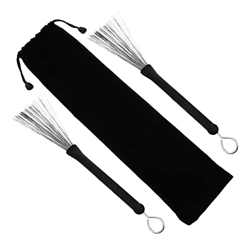 Toddmomy 1Paar Trommelbürsten Einziehbare Drahtbürsten mit Gummigriff für Jazz Drums für Schlagzeuger und Anfänger Langlebig und Komfortabel der Anwendung Toddmomy 1Paar Trommelbürsten Einziehbare Drahtbürsten mit Gummigriff für Jazz Drums für Schlagzeuger und Anfänger Langlebig und Komfortabel der Anwendung von Toddmomy