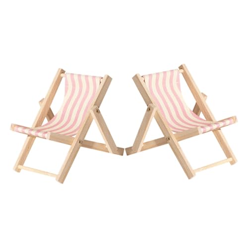 Toddmomy 2Stücke Faltbarer Smartphone Strandstuhl aus Holz für Büro Schlafzimmer und Wohnzimmer Niedliches Design für Mobile Geräte Deko von Toddmomy