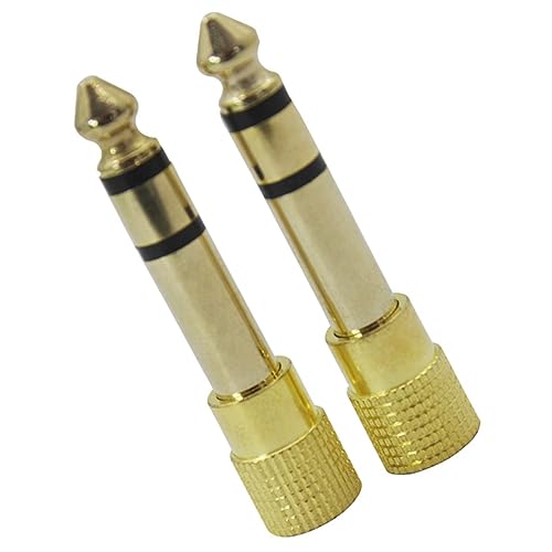 Toddmomy 2Stücke Kopfhöreradapter Audio Jack Adapter Für Mischpulte Und Gitarrenverstärker Robuste Metallverarbeitung Für Optimale Klangqualität von Toddmomy