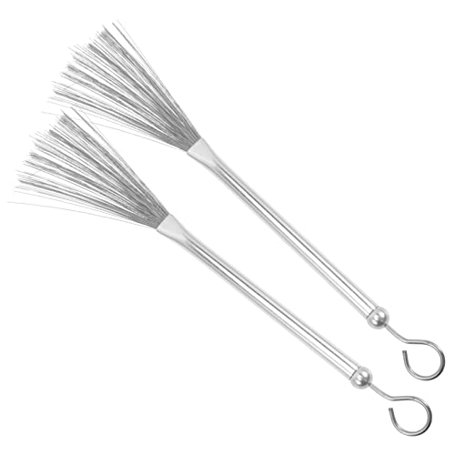 Toddmomy 2Stücke Metall Drum Pinsel mit Stabilem Griff Drum Zubehör für Percussion Instrumente Leicht und Tragbar für Jazz Drums und Schlagzeuger Langlebig und Kompakt Toddmomy 2Stücke Metall Drum Pinsel mit Stabilem Griff Drum Zubehör für Percussion Instrumente Leicht und Tragbar für Jazz Drums und Schlagzeuger Langlebig und Kompakt von Toddmomy