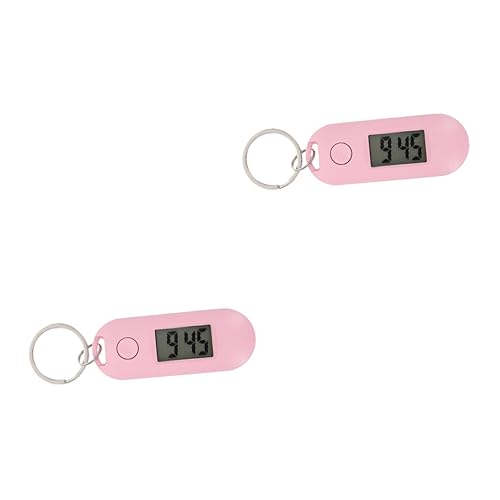 Toddmomy 2st Elektronische Schlüsselbunduhr Taschenuhren Ansteck-taschenuhr Ansteckuhr Uhr Mit Silikonhülle Kleiner Taschenuhr-schlüsselanhänger Revers Uhr Plastik Fräulein Tragbar Ringuhr von Toddmomy