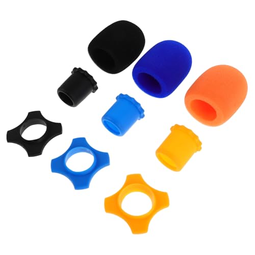 Toddmomy 3 Sets Mikrofon Schutzhülle Drahtlose Mikrofone Mikrofon Abdeckung Mikrofon Dekorhülle Mikrofon Schwamm Abdeckung Mikrofon Zubehör Mikrofon Schutzgummi von Toddmomy