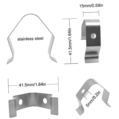 Toddmomy 4Stücke Fleischthermometer Cliphalter Sondenhalter für Grill und Bbq Verwenden für Temperaturablesungen im Smoker von Toddmomy