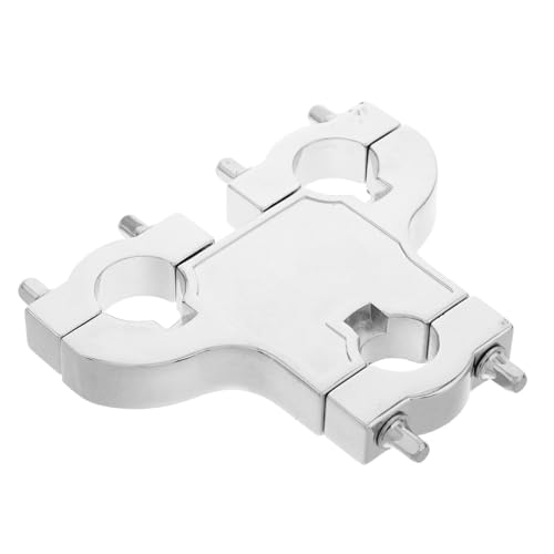 Toddmomy Drei Ösen Clip Drum Set Drum Pole Clamp Tom Drum Hardware Drum Rack Clamp Drum Mallets Zubehör Drumming Equipment Drum Hoop Clamp Jaw Drum Clamp Drum Rim Clamp Metal Silver von Toddmomy