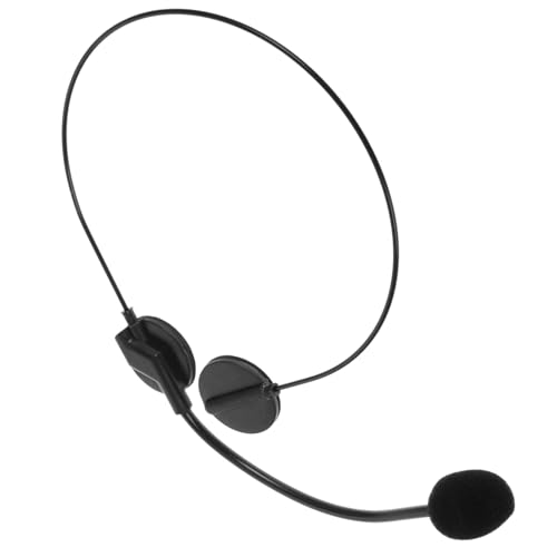 Toddmomy Gefälschte Headset-Requisiten kopfhörer Halloween Cosplay Karneval zubehör mikrofon kostüm Mikrofon für Headset-Mikrofon-Kostüm Kostümmikrofon Plastik Black von Toddmomy
