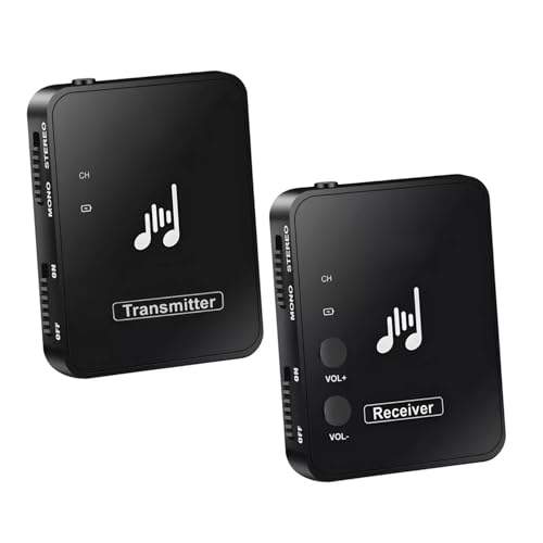 Toddmomy Überwachungs-Streaming-System Wireless ohrhörer Stereoanlage In-Ear-Überwachungsempfänger Ohrmonitorsystem Studioausrüstung Musiküberwachungssystem IEM-System Abs Black von Toddmomy