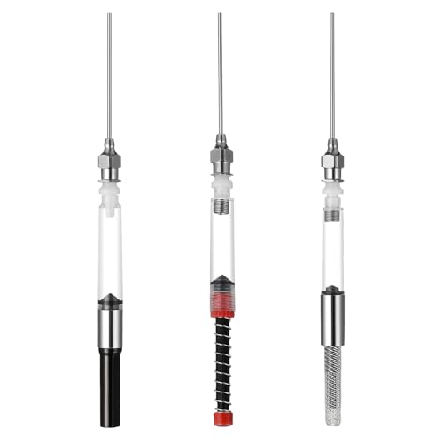 Toddmomy Universal-Nachfüllset Für Füllfederhalter-Tintenkonverter – Tintenfüller Aus Edelstahl Und Kunststoff Für Europäische Standardstifte 3Er-Pack (Silber/Schwarz/Rot 12 Cm) von Toddmomy