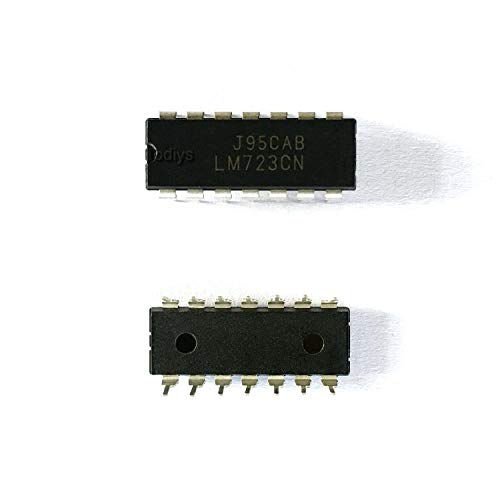 Todiys 15 Stück für LM723 723CN LM723CN UA723PC MC1723CP DIP-14 2V bis 37V Verstellbarer Spannungsregler IC Chip LM723C von Todiys